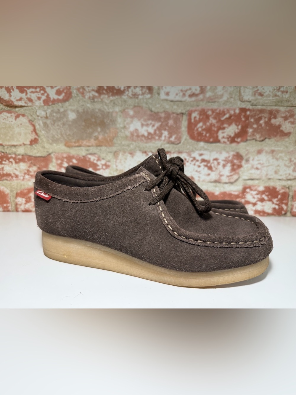 Clarks Original Wallabee Suede Loafers - Dark Brown